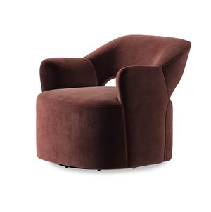 Blythe Swivel Chair - Surrey Plum