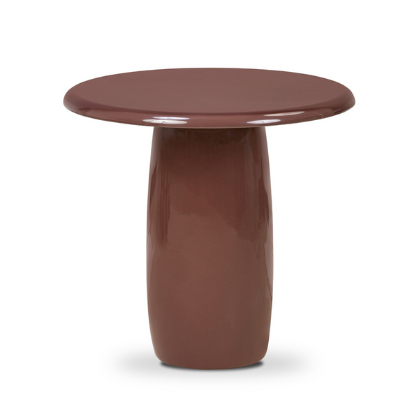 Bossa End Table - Plum Lacquer