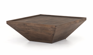 Drake Coffee Table - Aged Brown
