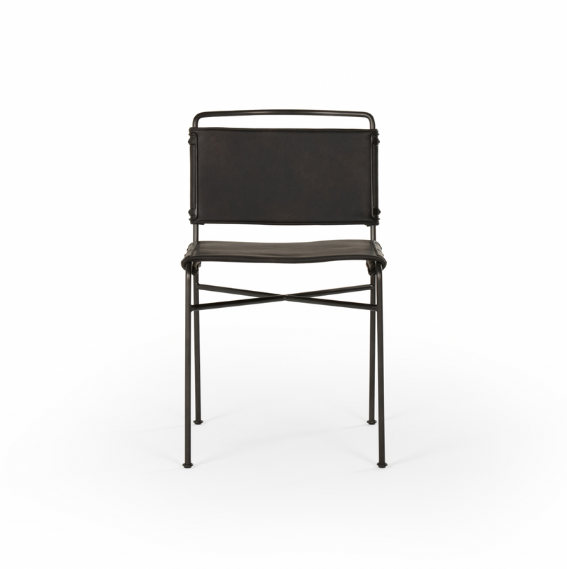 Wharton Dining Chair - Distressed Black