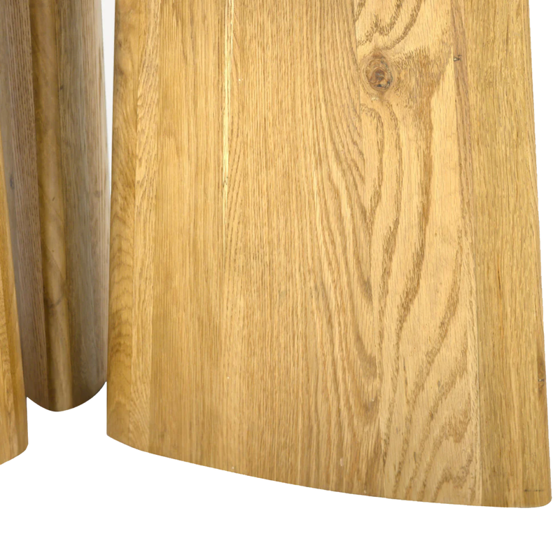 Nevada Solid White Oak Round Dining Table - Natural