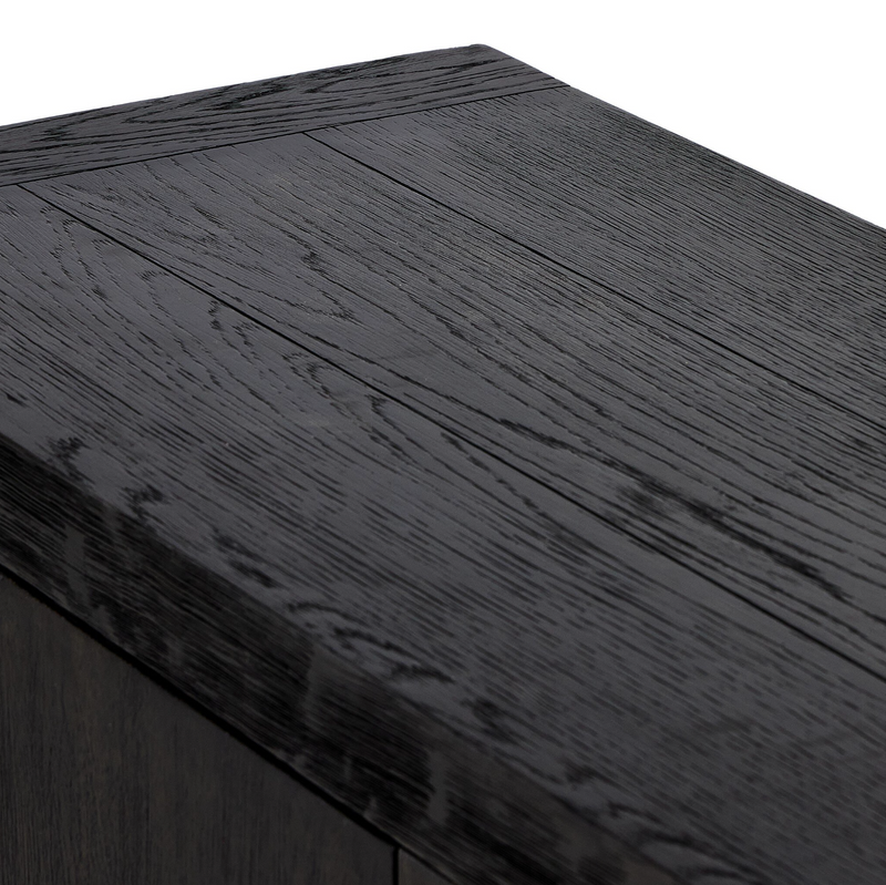 Warby Sideboard - Worn Black Oak