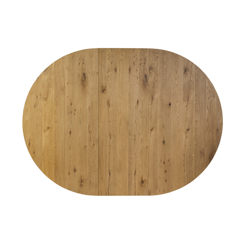Leif Round Extension Dining Table - Aged Natural Oak