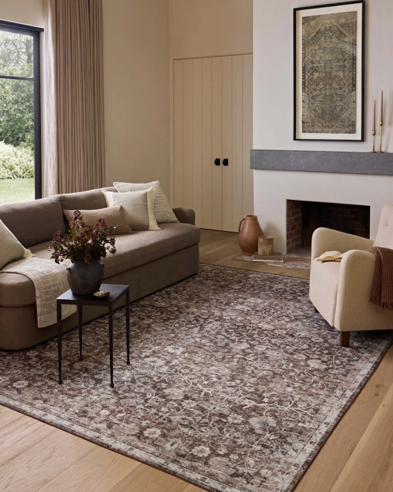 Amber Lewis x Loloi Josie Earth and Natural Machine Washable Area Rug