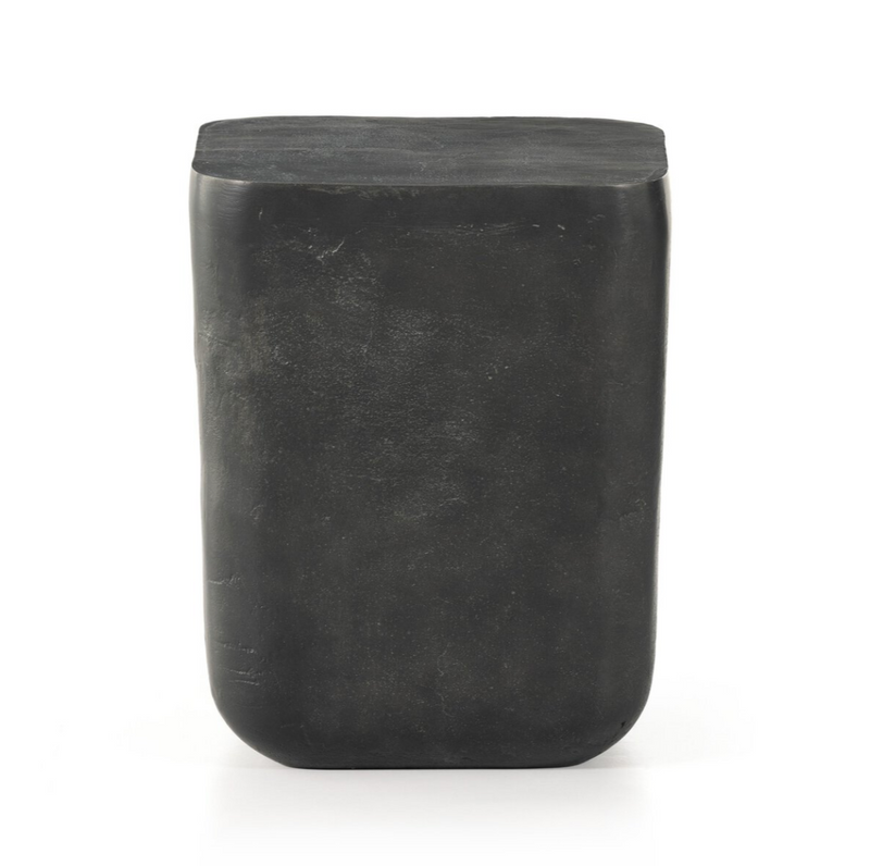 Basil Outdoor Square Drink Table - Aged Grey