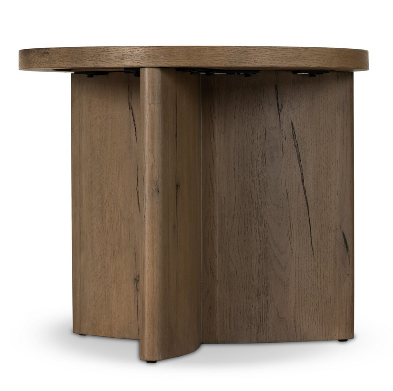 Toli End Table - Rustic Grey Veneer