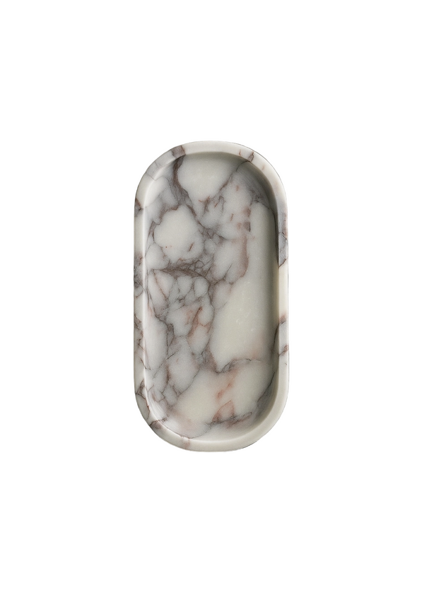 Calacatta Viola Marble Oval Tray