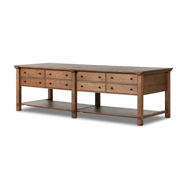 Gardendale Kitchen Island - Tan Oak