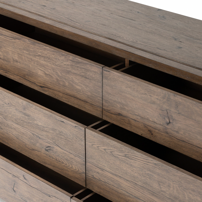 Henry 6 Drawer Dresser - Rustic Grey