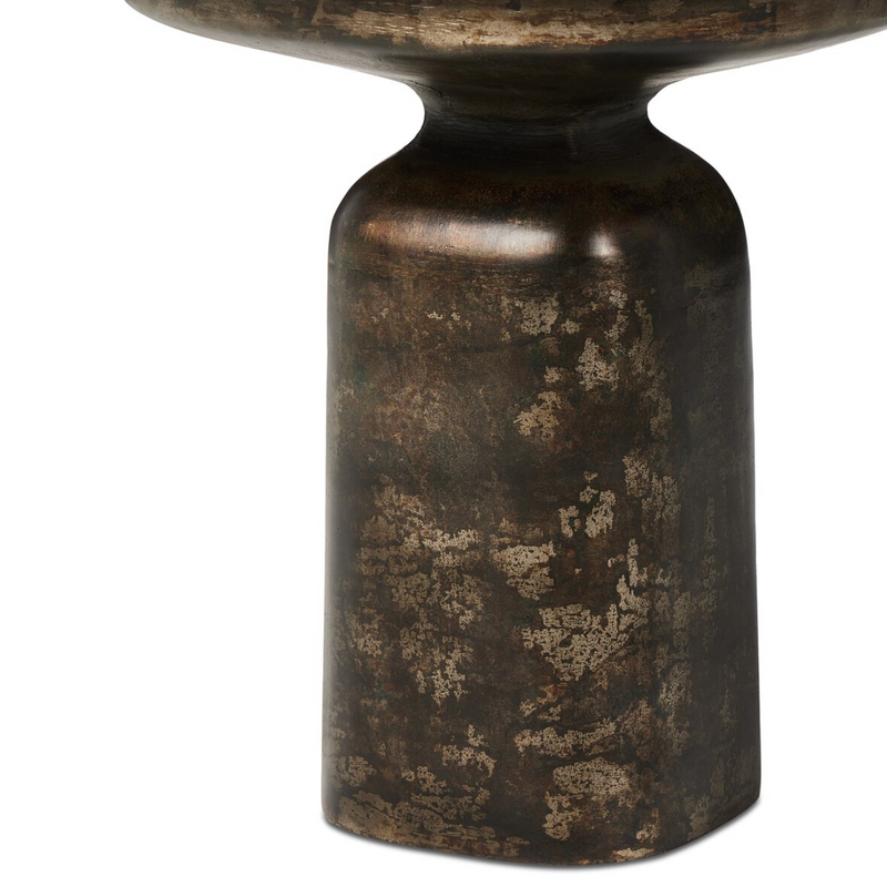Odessa End Table - Distressed Bronze