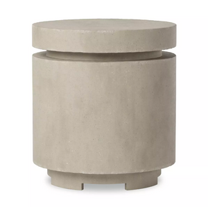 Higgins Outdoor Round Propane Enclosure - Natural Concrete