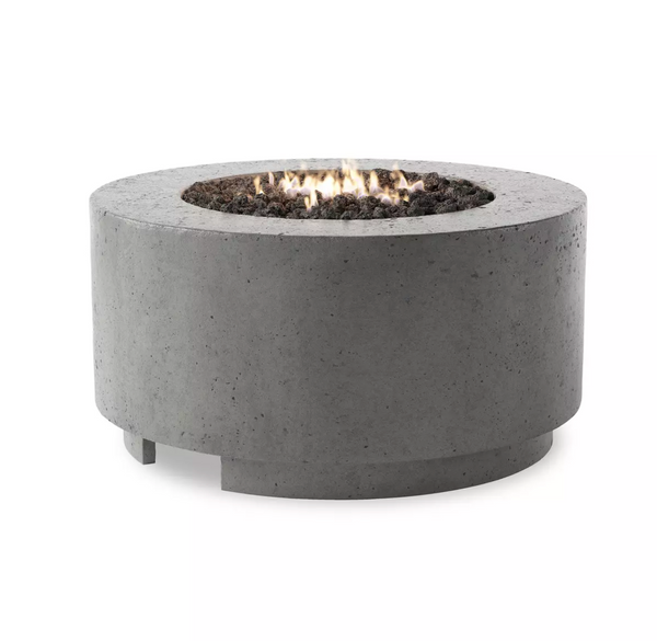Damian Outdoor Fire Table - Pewter Concrete