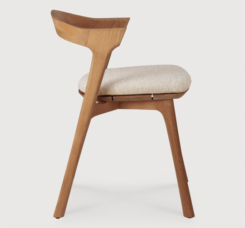 Bok Outdoor Dining Chair with Cushion - Natural