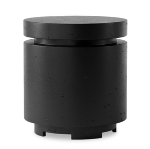 Higgins Outdoor Round Propane Enclosure - Textured Ebony