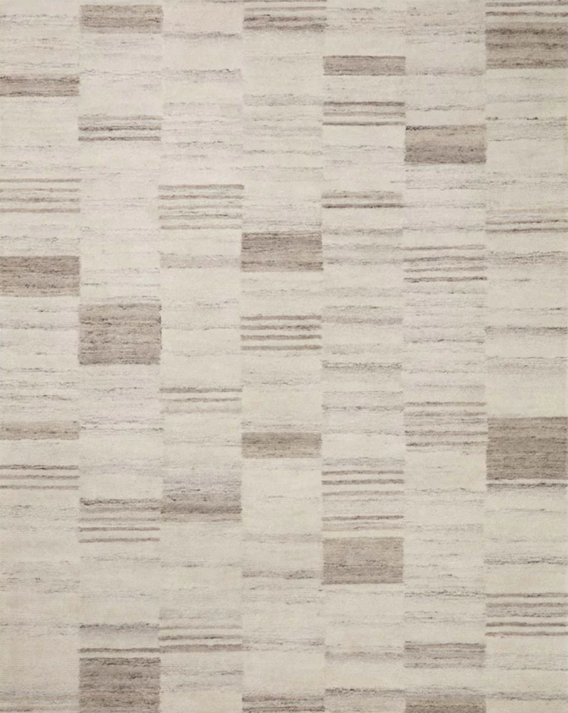 Amber Lewis x Loloi Rocky Ivory and Dove Area Rug