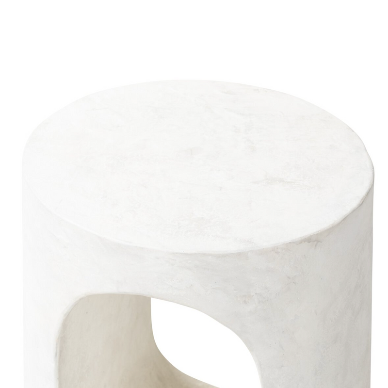 Samson End Table - Textured Lunar Concrete