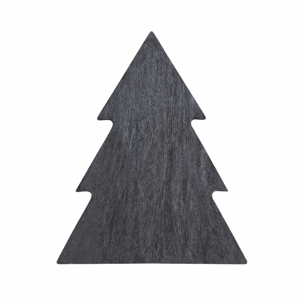 Black Mango Wood Tree Shaped Cheese or Cutting Board