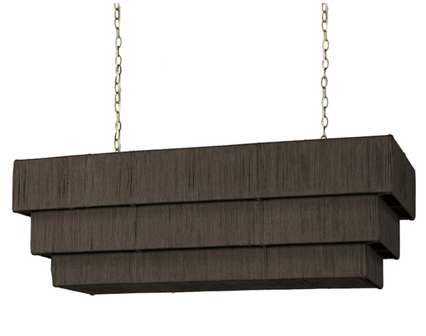 Webber Rectangular Chandelier - Espresso