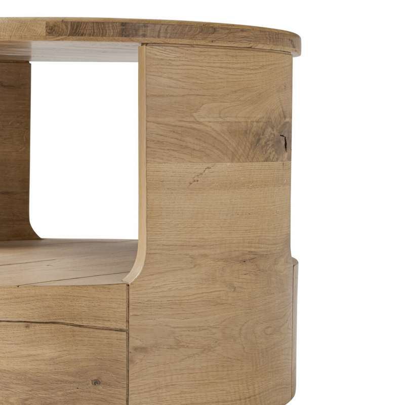 Matheus End Table - Natural Reclaimed French Oak