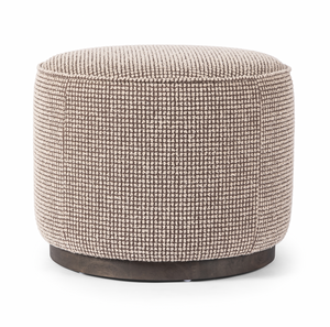 Sinclair Round Ottoman - Barrow Taupe