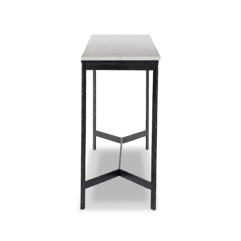 Hammered Iron Console Table