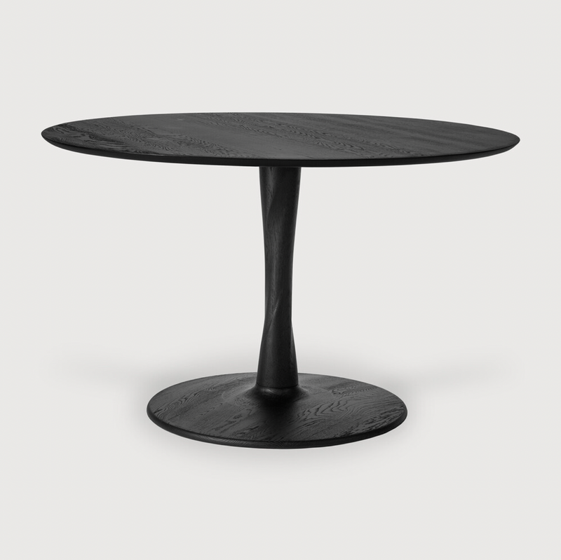 Torsion Round Dining Table - Black