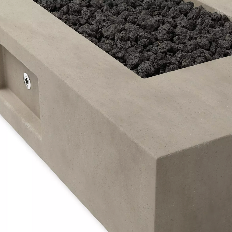 Kenton Outdoor Fire Table - Natural Concrete