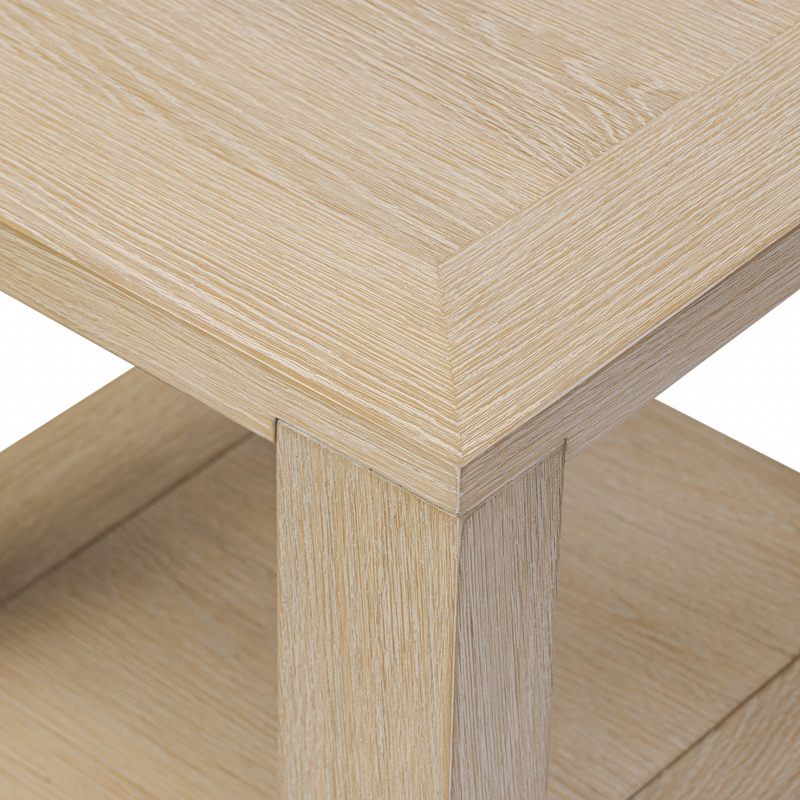 Thomas End Table - Bleached Oak