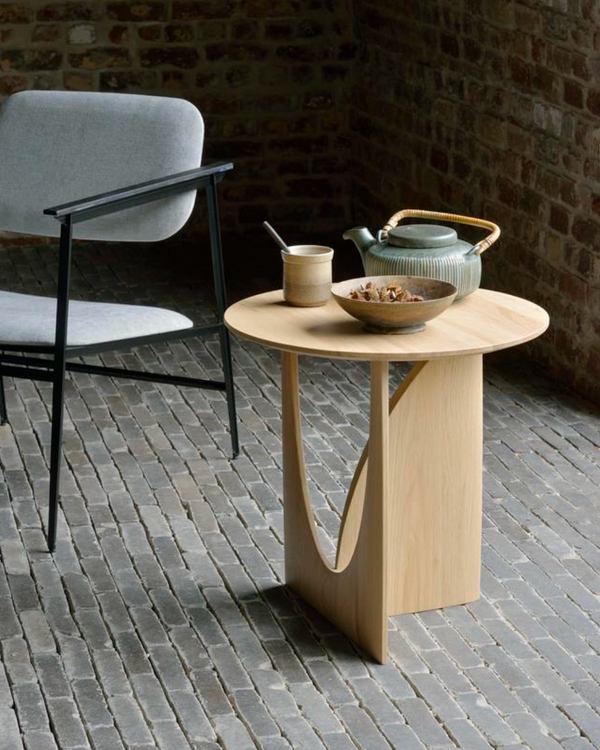Geometric Side Table - Natural