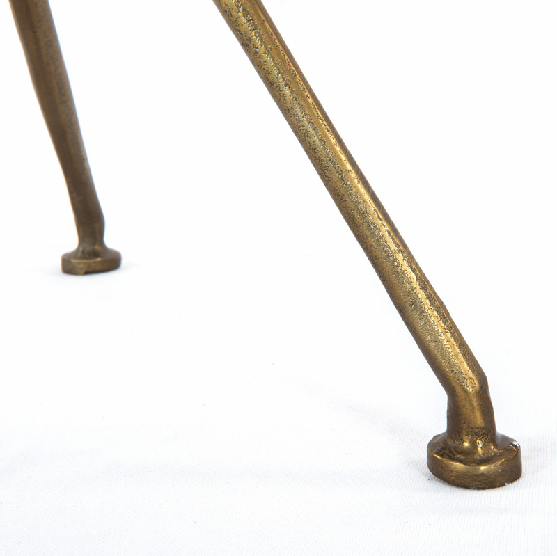 Schmidt Accent Table - Raw Antique Brass