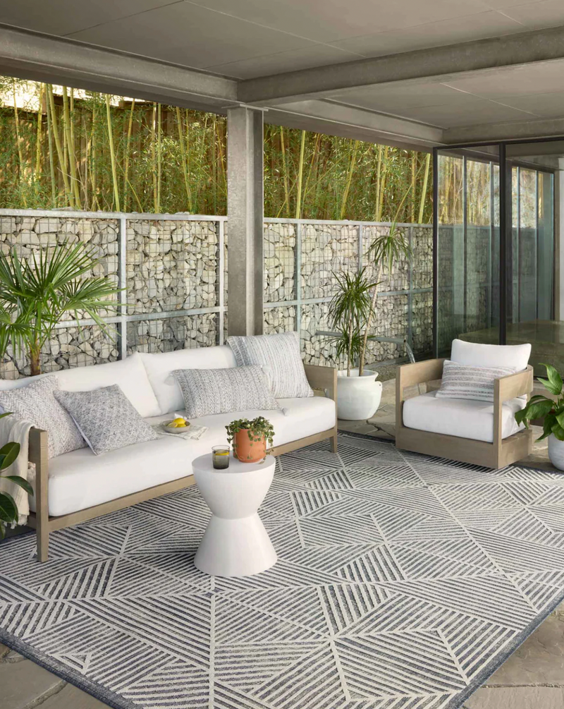 Rainier Denim and Ivory Area Rug