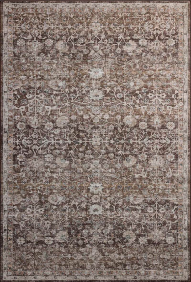 Amber Lewis x Loloi Josie Earth and Natural Machine Washable Area Rug