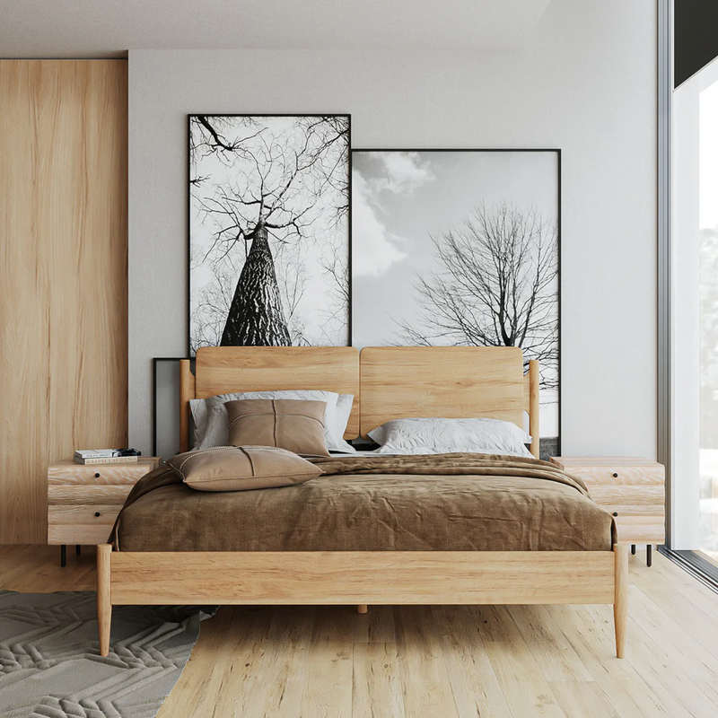 Danika Oak Bed - Natural Oak