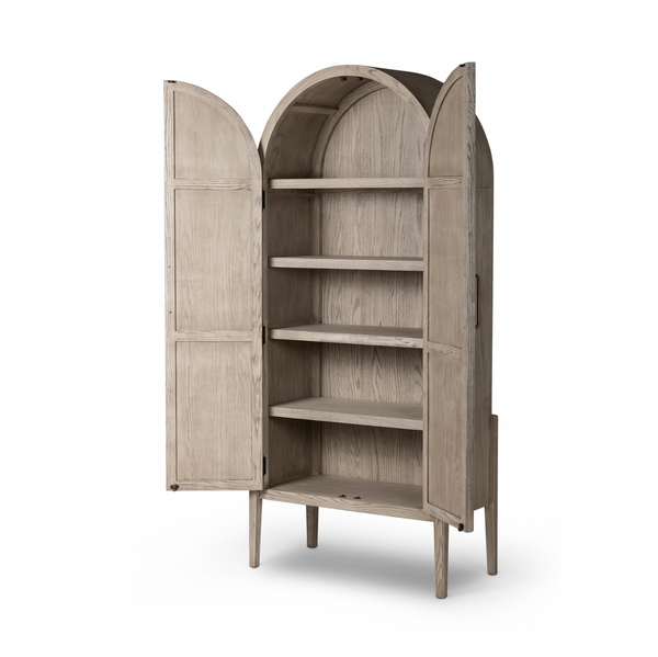 Tolle Panel Door Cabinet - Rustic White