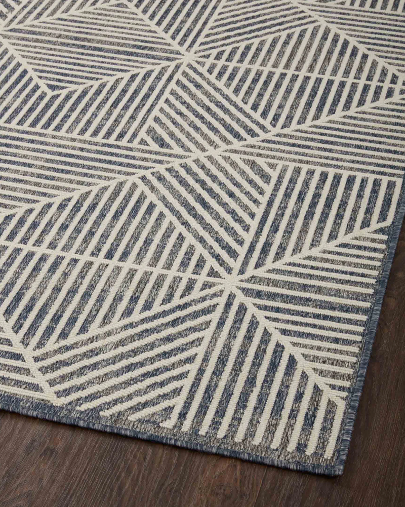 Rainier Denim and Ivory Area Rug