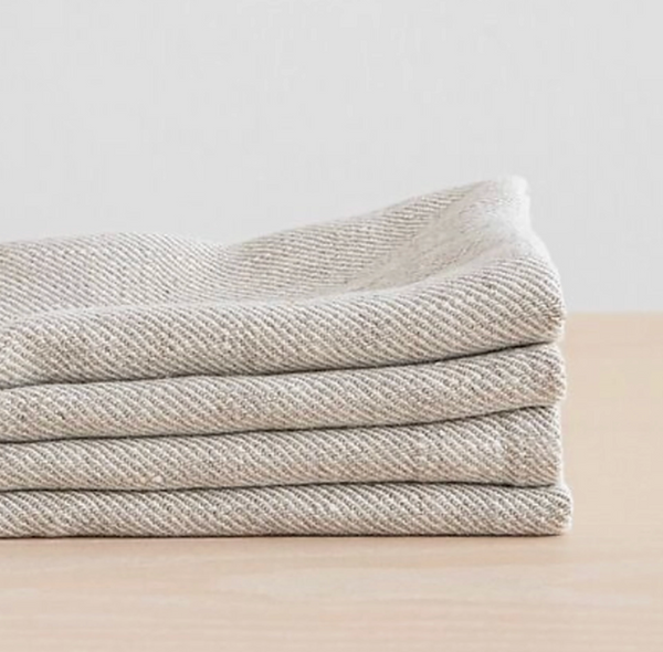 Classic Solid Natural Cloth Napkin - Set of Four
