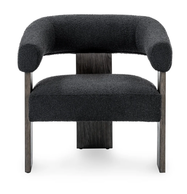 Rinae Upholstered Accent Chair - Charcoal