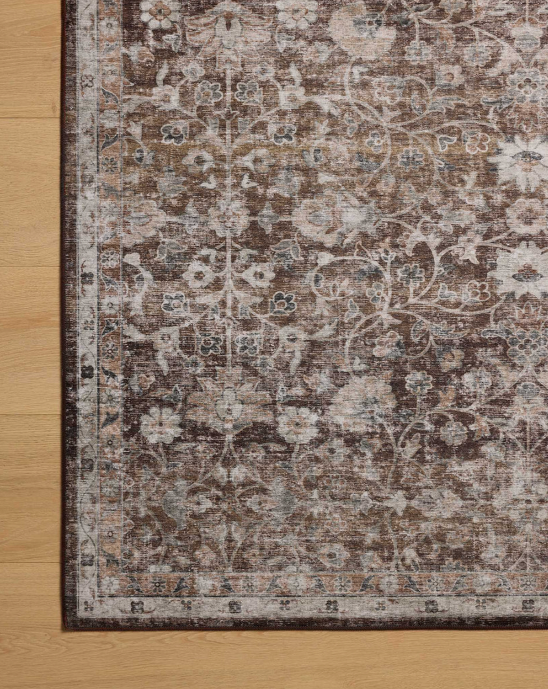 Amber Lewis x Loloi Josie Earth and Natural Machine Washable Area Rug