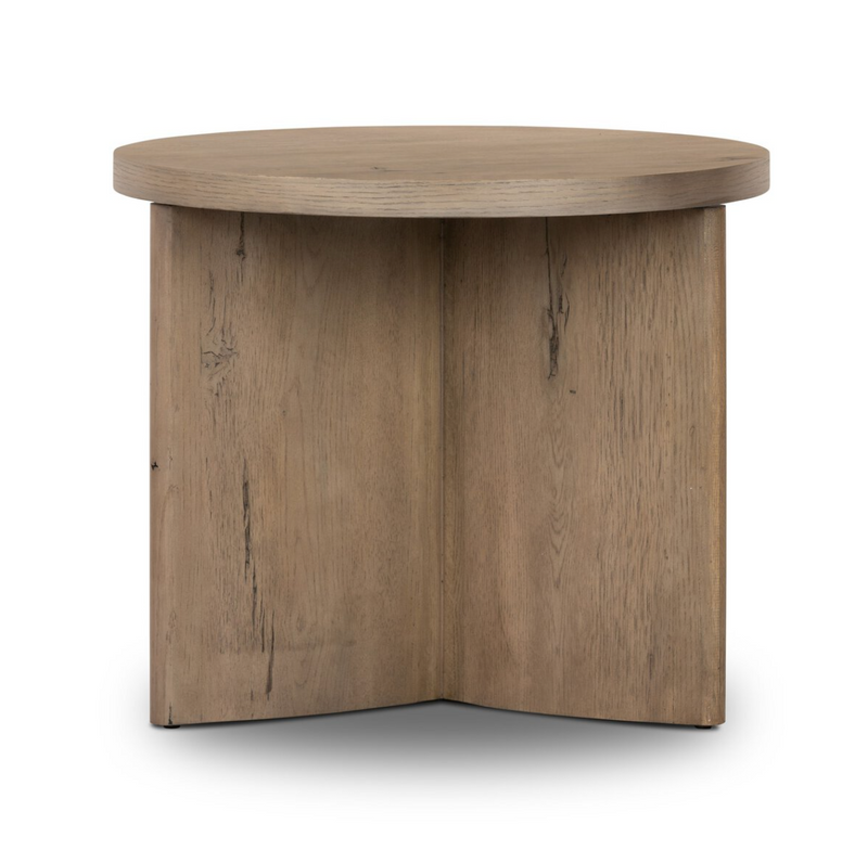 Toli End Table - Rustic Grey Veneer