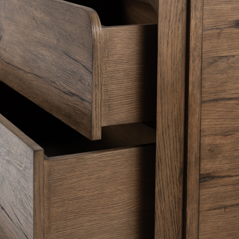 Henry 6 Drawer Dresser - Rustic Grey