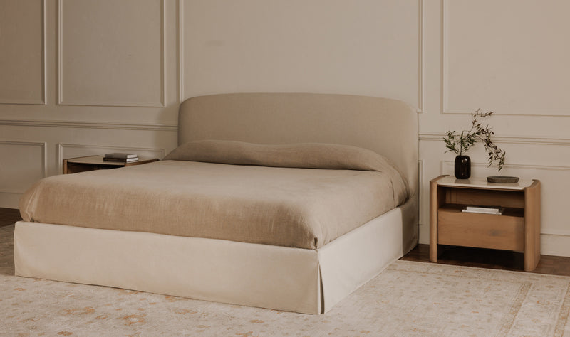 Reece Storage Bed - Cream