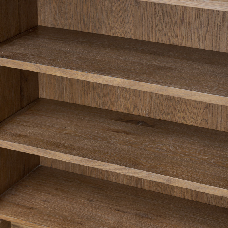 Glenview Bar Cabinet - Weathered Oak