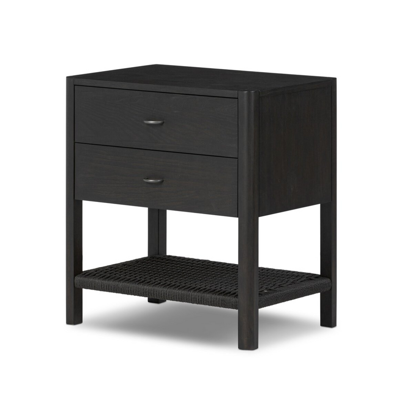 Zuma Nightstand - Smoked Black Ash Veneer
