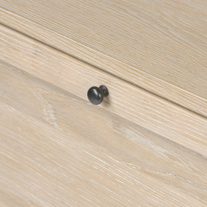 Millie Nightstand - Light Bleach Oak Veneer