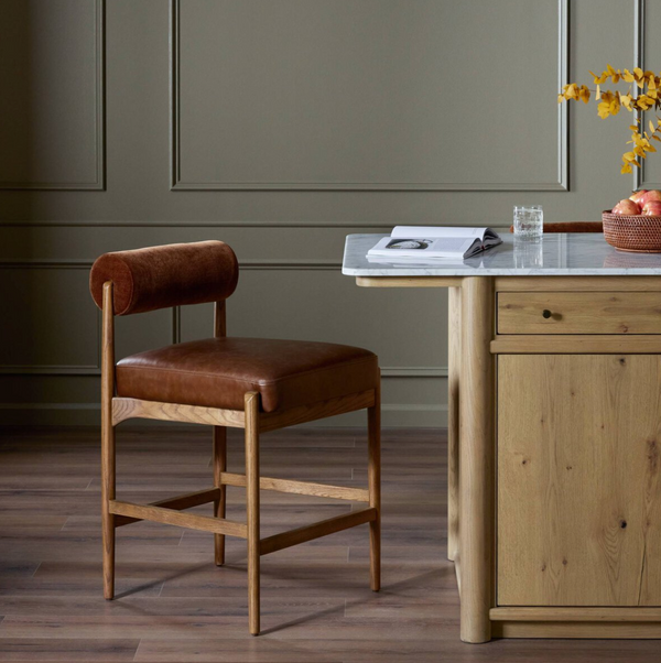 Jazelle Counter Stool - Havana Brown