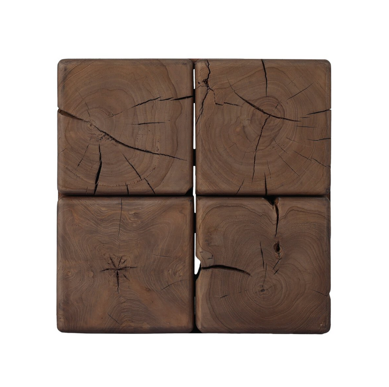 Oshan Outdoor End Table - Stained Toasted Brown