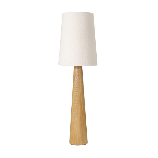 Nora Drum Floor Lamp - Light Oak