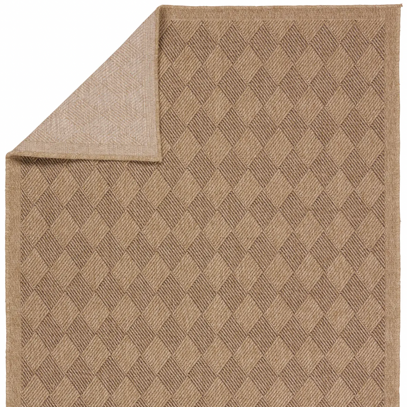 Nambe Brown and Tan Area Rug