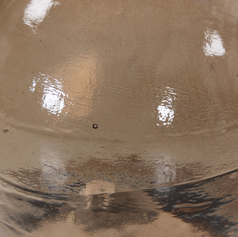 Viola Accent Table - Smoked Brown Cast Glass