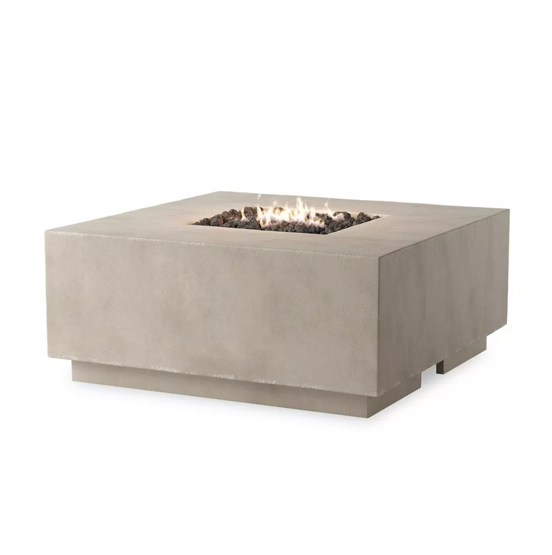 Donovan Outdoor Fire Table - Natural Concrete